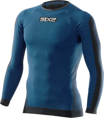 Produktbild von SIXS Langarm Funktionsshirt TS2 schwarz-petrol XS/S