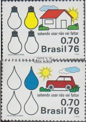 Produktbild von Briefmarken Brasilien 1976 Mi 1519-1520 (kompl.Ausg.) postfrisch Energiesparprogramm