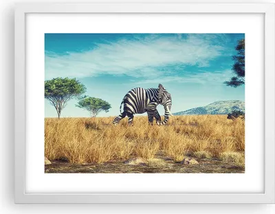 Produktbild von Gerahmtes Poster - Weißer Rahmen - Surreal Elefant Rippen - 40x30 cm - Wand Bild - Wanddeko - Wandbilder - Kunstposter - Wandposter - Bilderrahmen - Bilder - Kunstdruck - P2WAA40x30-4717