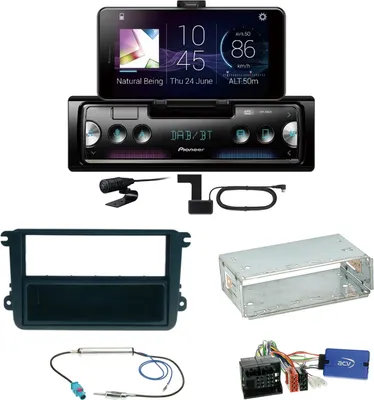 Produktbild von Pioneer SPH-20DAB DAB+ Bluetooth FLAC Einbauset für Seat Leon Alhambra Altea XL