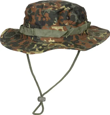Immagine prodotto di MFH Cappello da soldato americano, con mentoniera, boonie da soldato americano, con chiusura a strappo, mimetico maculato