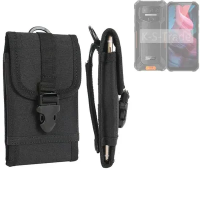 Produktbild von K-S-Trade Holster Handy Hülle kompatibel mit Oukitel WP32 Holster Handytasche Gürtel Tasche Schutz Hülle Robust Outdoor schwarz