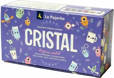 Obrázok produktu pre Tempera La Pajarita Crystal 6 stücke Bunt