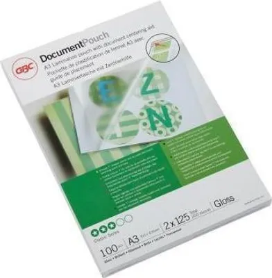 Image de GBC Pochette DocumentPouch 3200725 DIN A3 125mic 100 pcs/paquet