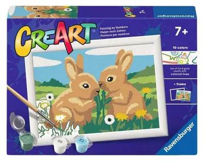 Immagine prodotto di Ravensburger CreArt Dipingere con i numeri - Coniglietti amici