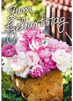 Produktbild von Geburtstag  MiniKlammerkarte  Blumenkärtchen mit Klammer