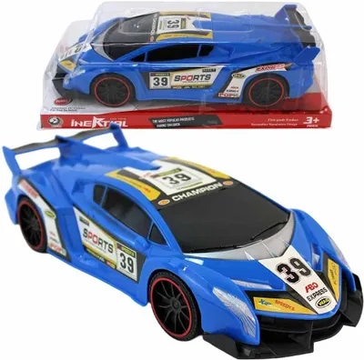 Produktbild von Blauer Sportwagen Spielzeug mit Rückzug - ca. 27 cm