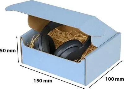 Zdjęcie produktu dla Pudełko prezentowe Fasonowe 150x100x50mm(zewn) Niebieskie