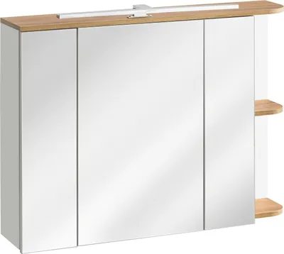 Obrázok produktu pre Kúpeľňová zrkadlová skrinka 80 cm zrkadlová skrinka zrkadlové skrinky police nábytok