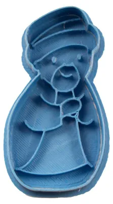Weihnachts-Ausstechform San Jose Belen, Blau, 8x7x1,5 cm
