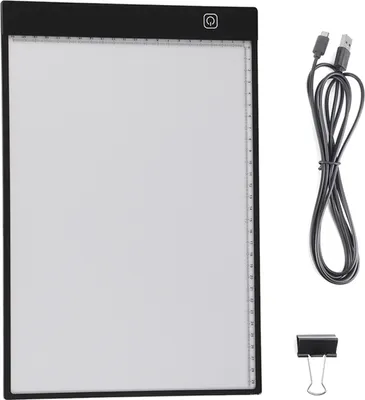 Zdjęcie produktu dla A4 LED Light Panel, 3-stopniowa regulacja jasności, podkładka do rysowania, do projektowania tatuaży