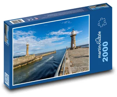 Produktbild von Puzzle 2000 Leuchtturm an der Ozeanküste - martinpuzzle