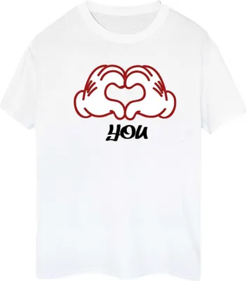 Produktbild von Disney - "Love You Hands" T-Shirt für Damen BI38839 (XL) (Weiß)