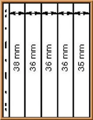 Produktbild von Lindner 065 UNIPLATE Blätter-schwarz