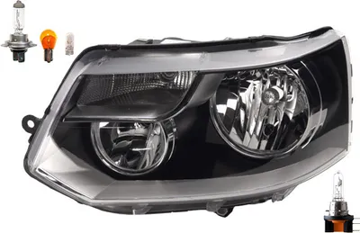 Produktbild von Johns, Scheinwerfer Halogen passend für VW Transporter T5 11/2009- Links + Leuchtmittel 7E1941015C 7E1941015AA 7E1941015G 7E1941015J 7E1941015K 7E1941