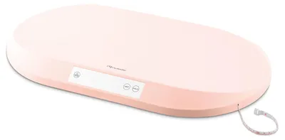 Produktbild von Babywaage 40 kg, 5 g Genauigkeit, rosa, mit integrierter Messskala für die Babypflege