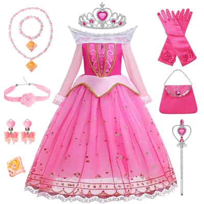 Immagine prodotto di Abito da principessa taglia 130, costume con , ideale per feste di compleanno