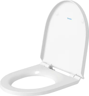 Image de Duravit No.1 Abattant WC Blanc avec frein de chute et charnière en inox - 0020790000