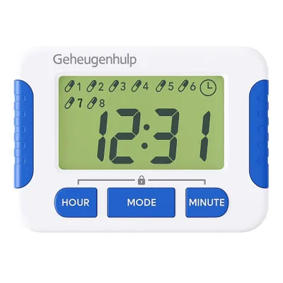 Produktbild von Medikamentenalarm mit bis zu 8 täglichen Alarmen, Timer und Sperrfunktion