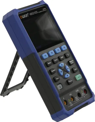 Zdjęcie produktu dla Oscyloskop OWON LCD z multimetrem i generatorem funkcyjnym, HDS2102S, 2-kanałowy, 100 MHz