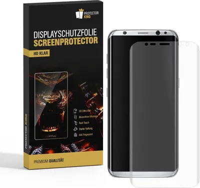 Produktbild von 1x Displayschutzfolie für Samsung Galaxy S8 FULL COVER Displayfolie HD KLAR