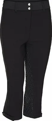 Produktbild von Equipage Damen Reithose Clash gefüttert schwarz Vollbesatz, Größe:XL