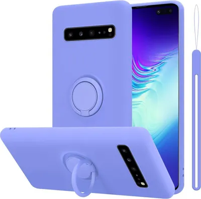 Produktbild von Cadorabo Hülle für Samsung Galaxy S10 5G Schutz Hülle in Lila Handyhülle TPU Etui Case Cover