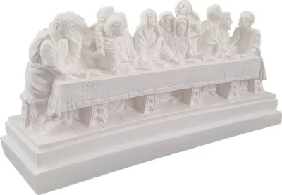 Produktbild von 20,8cm Alabaster Figur Jesus - das letzte Abendmahl