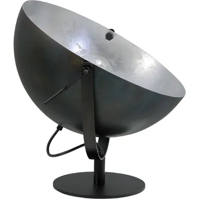 Produktbild von masterlight Tischleuchte Larino 1-flammig Stahl Schwarz-Blattsilber Ø40cm