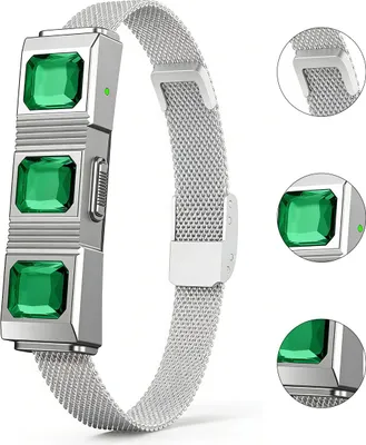 Produktbild von Fitness Tracker Smartband, Magnetarmband, IP68 wasserdicht, Aktivität & Schlaf Tracking, 15 Tage Akkulaufzeit, Sport & Alltag