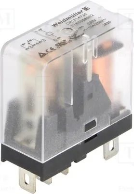 Obrázok produktu pre 1x Relé: elektromagnetické, 10A/250VAC, cievka: 230VAC, 10A, kód: 7760056302, typ: elektromagnetické