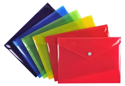 Produktbild von Exacompta Tasche mit Druckknopf Iderama PP DIN A5 Farben sortiert