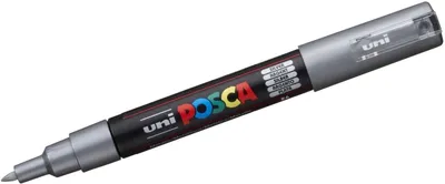 Image de Feutres de coloriage Uni Posca PC-1MC 0,7 argent Paquet de 6 pièces