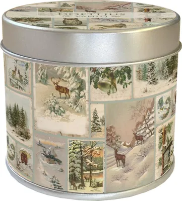 Obrázok produktu pre Vonná svíčka v plechové dóze Christmas Forest Collage