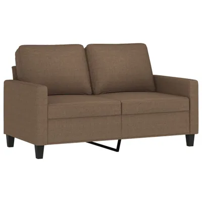 Image de Canapé à 2 places Marron 120 cm Tissu