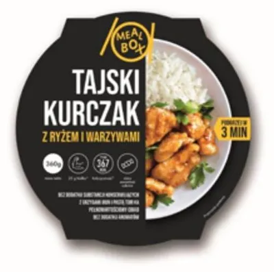 Zdjęcie produktu dla Meal Box Kurczak po tajsku z ryżem 360g
