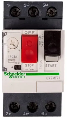 Productafbeelding van SCHNEIDER ELECTRIC TeSys GV2, 3-polige stroomonderbreker (GV2ME21)