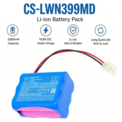 Image de TECHTEK Batterie compatible avec [Lowenstein] Leoni Plus remplace H2B399