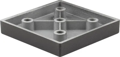 Produktbild von Möbelbein FP006 10 mm matt schwarz