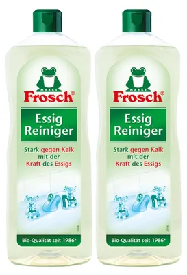 Produktbild von 2x Frosch Essig Reiniger 1 Liter - Stark gegen Kalk