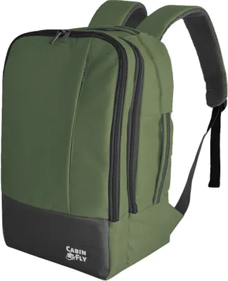 Produktbild von CabinFly Bellanca 40x20x25cm Rucksack Handgepäck Ryanair Reisetasche 20L Khaki