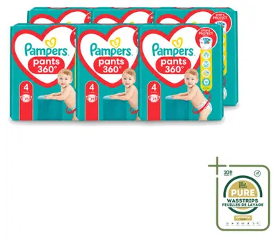 Image de 6 couches-culottes Pampers Baby-Dry, taille 4, 9–14 kg - Pack économique - 6 pièces