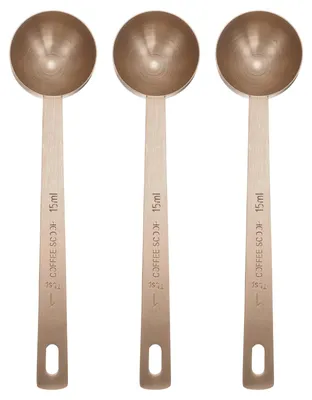 3er-Set Dosierlöffel 15 ml, 304 Edelstahl, Roségold