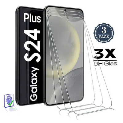 Produktbild von 3X Für Samsung Galaxy S24 Plus 5G (S24+) Panzerglas Glasfolie Display Schutz Folie Glas 9H Hart Echt Glas Displayschutzfolie 3 Stück