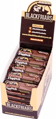 Produktbild von Blackfriars Flapjacks (25x110g) Chocolate - Riegel - Energie-Riegel