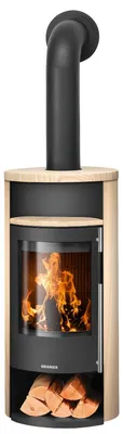 Produktbild von Oranier | Kaminofen | Polar Neo 4 | 5 kW | Stahl Schwarz, Sandstein