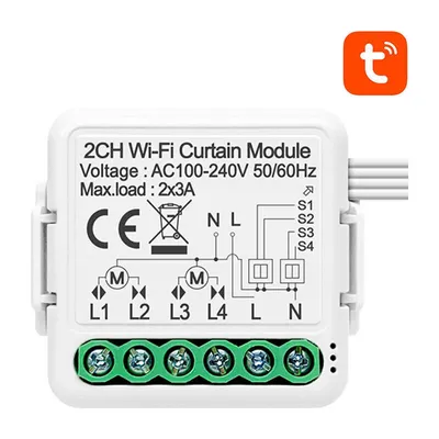 Immagine prodotto di Modul inteligent comutator cortina WiFi Avatto N-CSM01-2 TUYA