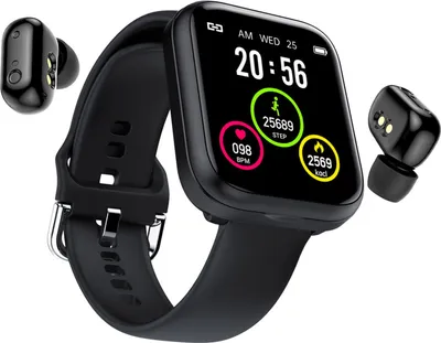 Produktbild von X5 2-in-1-Smart-Armband mit kabellosen Ohrh?rern 1,54-Zoll-IPS-Bildschirm BT5.0 Fitness Tracker IP67 Wasserdichter Schlaf / Herzfrequenz- / Blutdruckmessger?t Meldung / Anruf / sitzende Erinnerung Remote-Kamera Musiksteuerung Kompatibel mit Android iOS