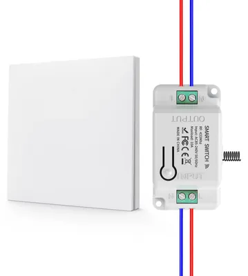 Productafbeelding van Draadloze lichtschakelaar, zelfvoorzienend, geen batterij nodig, automatische terugslagschakelaar