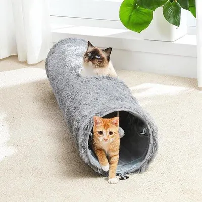 Productafbeelding van Famanu kattentunnel, duurzaam - 114 x 25 x 25 cm